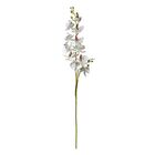 Dekorace umělá květina s bílým květem Orchidej - 16*10*115 cm
