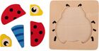 Playtive Dřevěné puzzle 2D Beruška