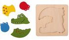 Playtive Dřevěné puzzle 2D Krokodýl