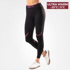 Iron-ic Dámské ULTRA WARM termo fleece legíny Barva: Black/Pink, Velikost: L/XL