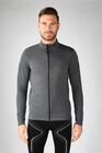 Iron-ic Pánská Techno Fleece mikina na zip Barva: Grey, Velikost: M