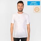 Iron-ic Pánské funkční triko s unikátním vzorem a UV ochranou Barva: White, Velikost: XXL