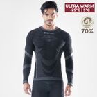 Iron-ic Pánské Ultra warm Merino triko s dlouhým rukávem Barva: Black/Grey, Velikost: L/XL