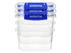 Sada krabiček na potraviny Sistema Klip It Plus 400 ml, 3 ks