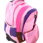 Smash Školní batoh trolley Smash světle růžová lemovaná tmavě růžovou