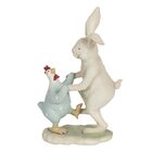 Velikonoční dekorace - Tančící zajíc a slepička, Clayre & Eef