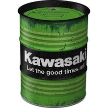 Nostalgic Art Plechová kasička barel: Kawasaki Let the good times roll