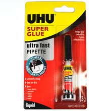 Sekundové lepidlo UHU Super Glue Pipette, 3 g