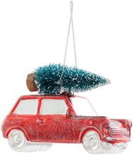 Vánoční ozdoba - auto se stromkem, Clayre & Eef