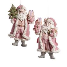 Vánoční ozdoba - Růžový Santa, Kurt Adler
