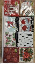 Vánoční ubrousky papírové, 20 ks, 33 x 33 cm různé vánoční motivy