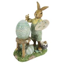 Velikonoční dekorace - Zajíc maluje vajíčko, Clayre & Eef
