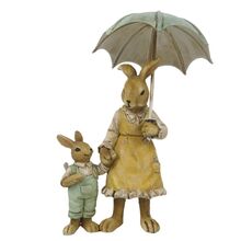 Velikonoce - zaječí máma se zajíčkem pod deštníkem
