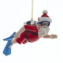 Vánoční ozdoba - Santa potápěč
