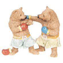 Dekorativní soška boxujících medvědů - 13*5*11 cm