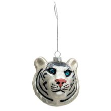 Vánoční ozdoba - Hlava Tigra bílého