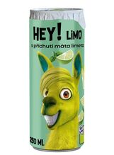HEY! LIMO - s příchutí máta limeta - 250 ml