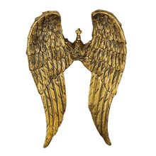 Clayre & Eef Vánoční ozdoba - Andělská křídla, zlatá
