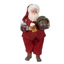 Clayre & Eef Vánoční dekorace - Santa pivař