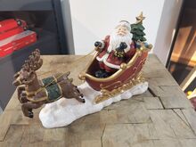 Vánoční dekorace - Santa na saních