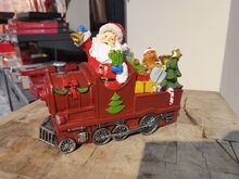 Vánoční dekorace - Santa ve vlaku