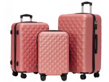 Sada cestovních kufrů Rowex Crystal Rosegold, 3dílná