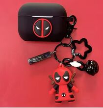 Marvel Pouzdro na sluchátka Deadpool pro Apple + přívěsek Airpods 1-2