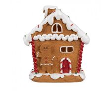 Vánoční perníková chaloupka s Led světýlky Gingerbread House 11*9*13 cm