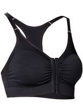 Iron-ic Dámská podprsenka se zapínáním vpředu Barva: Black, Velikost: L/XL