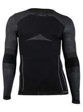 Iron-ic Pánské funkční triko s dlouhým rukávem s MERINO vlnou Barva: Black, Velikost: L/XL