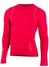 Iron-ic Pánské funkční běžecké triko s dlouhým rukávem Barva: Red, Velikost: L/XL