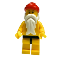 LEGO Minifigurka Santa, obyčejná žlutá, černé boky