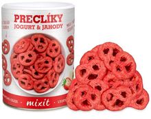 Mixit preclíky - jogurtová čokoláda s jahodovým prachem 250g