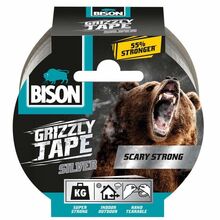 Bison Lepící páska BISON GRIZZLY TAPE 10 m, stříbrná