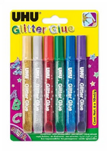 UHU Glitter Glue 6 x 10 ml Original