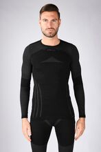 Iron-ic Pánský MERINO SET - triko s dlouhým rukávem a legíny Barva: Blue/Black, Velikost: XXL