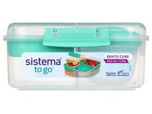Tříkomorová krabička s nádobou na jogurt a 2 tácky 1,25 l