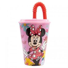 Disney Kelímek s brčkem 430 ml Minnie Mouse Spring Look