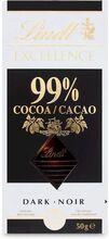 Lindt Excellence Extra hořká čokoláda 99% kakaa 50 g