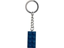 Přívěsek na klíče Lego Kostka 2 × 4, tmavě modrá