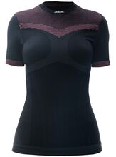 Iron-ic Dámské běžecké triko s krátkým rukávem anatomického střihu Barva: Black/Pink, Velikost: L/XL