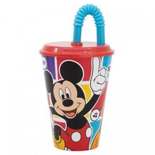 Disney Alum Kelímek s brčkem 430 ml - Mickey Mouse Better Together
