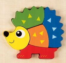 Playtive Dřevěné puzzle 2D Ježek