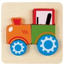 Playtive Dřevěné Puzzle 2D Traktor