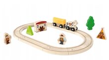 Playtive Dřevěné koleje s kočárem - Divoký západ Playtive