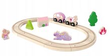 Playtive Dřevěná sada vláčkodráha princezna