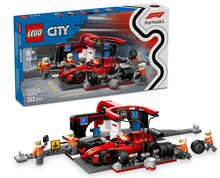 LEGO 60443 Zastávka v boxech F1 a personál s vozem Ferrari