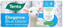 Tento TENTO Toaletní papír  Ellegance Blue Decor (8 ks)
