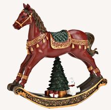 Vánoce - dekorativní houpací kůň 21*5*17 cm