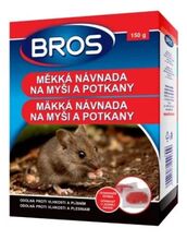 Bros Rodenticid - měkká návnada na myši a potkany, 150 g